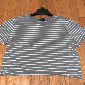striped crop top